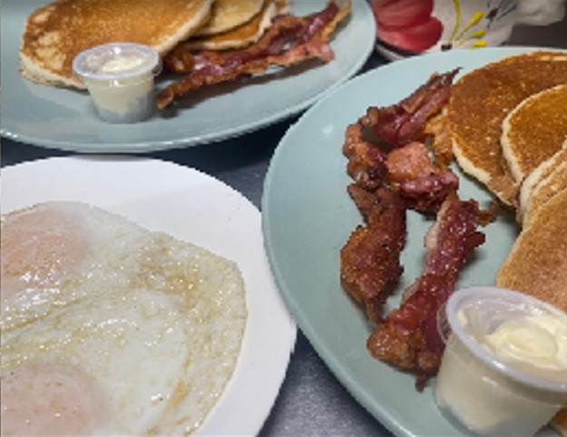 Pancakes with 3 Meats